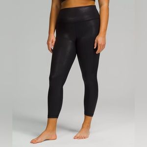 Lululemon Align Radiate Foil in Black 25” size 6